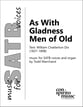 As With Gladness Men of Old SATB choral sheet music cover